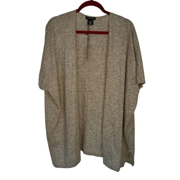 Sofia Cashmere Light Gray Open Front 100% Cashmere Cape Sweater NWT,New Products : American Fashion Style Bags On Sale